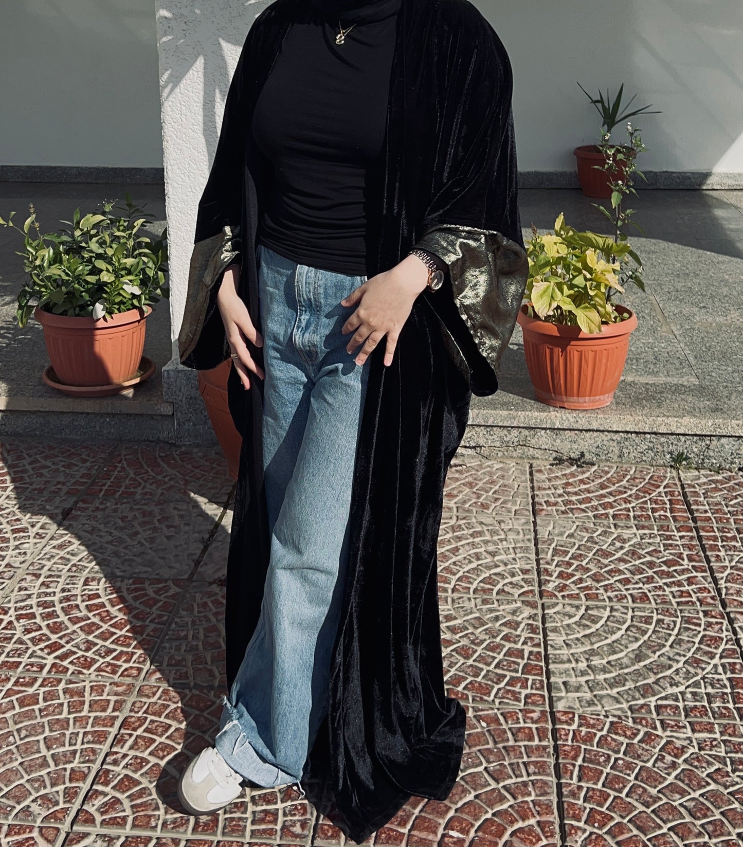 Zeya Kaftan in Black