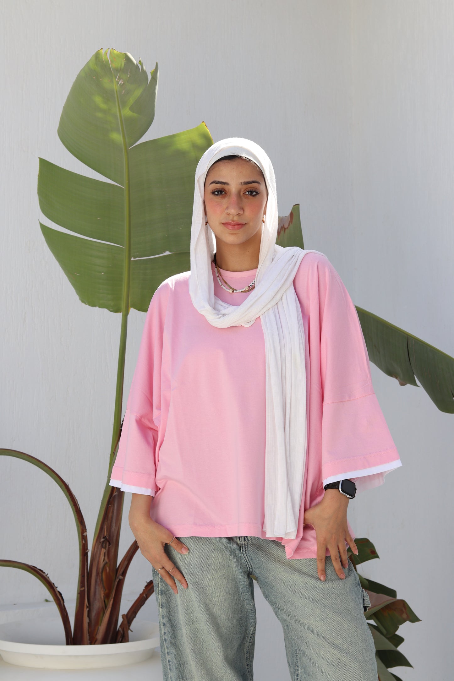 Pink duo shirt