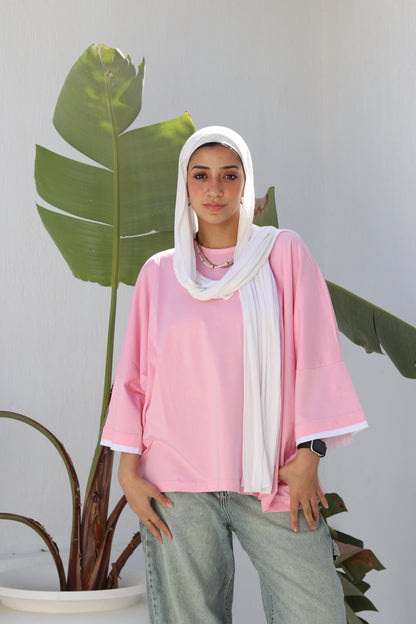 Pink duo shirt