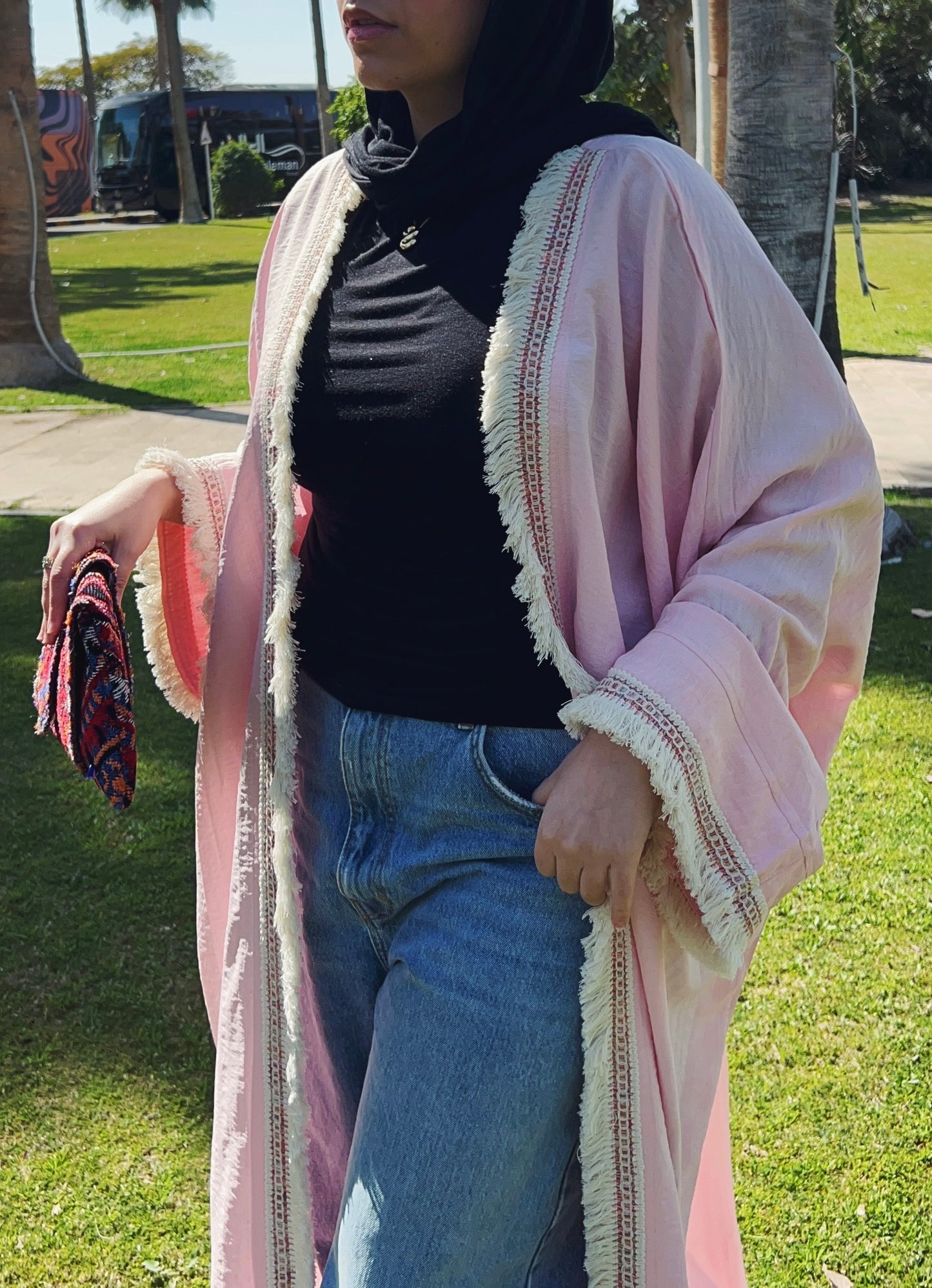 Zeya Kaftan in Pink