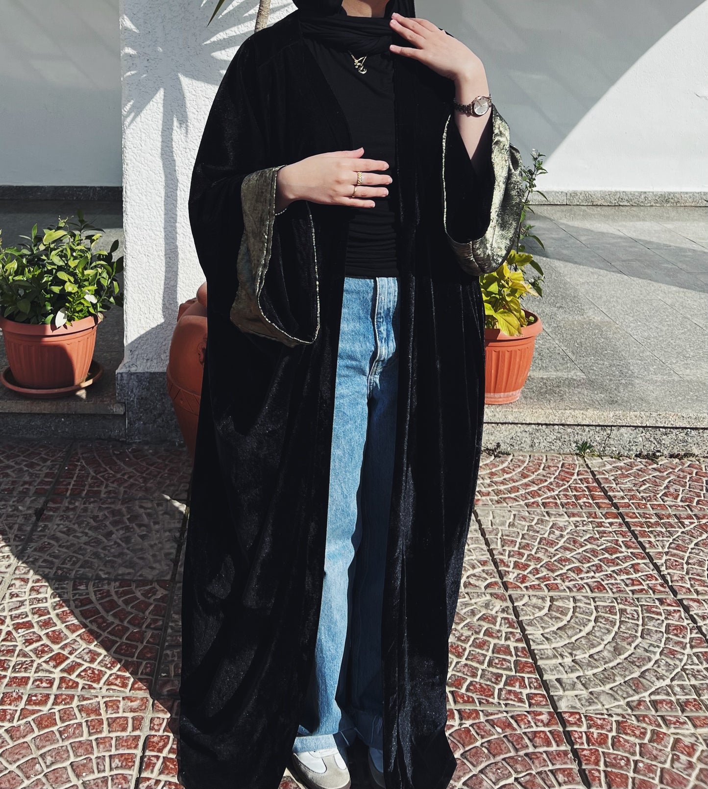 Zeya Kaftan in Black