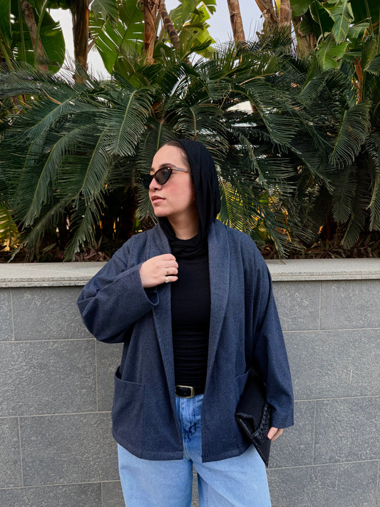 Navy essential cardigan