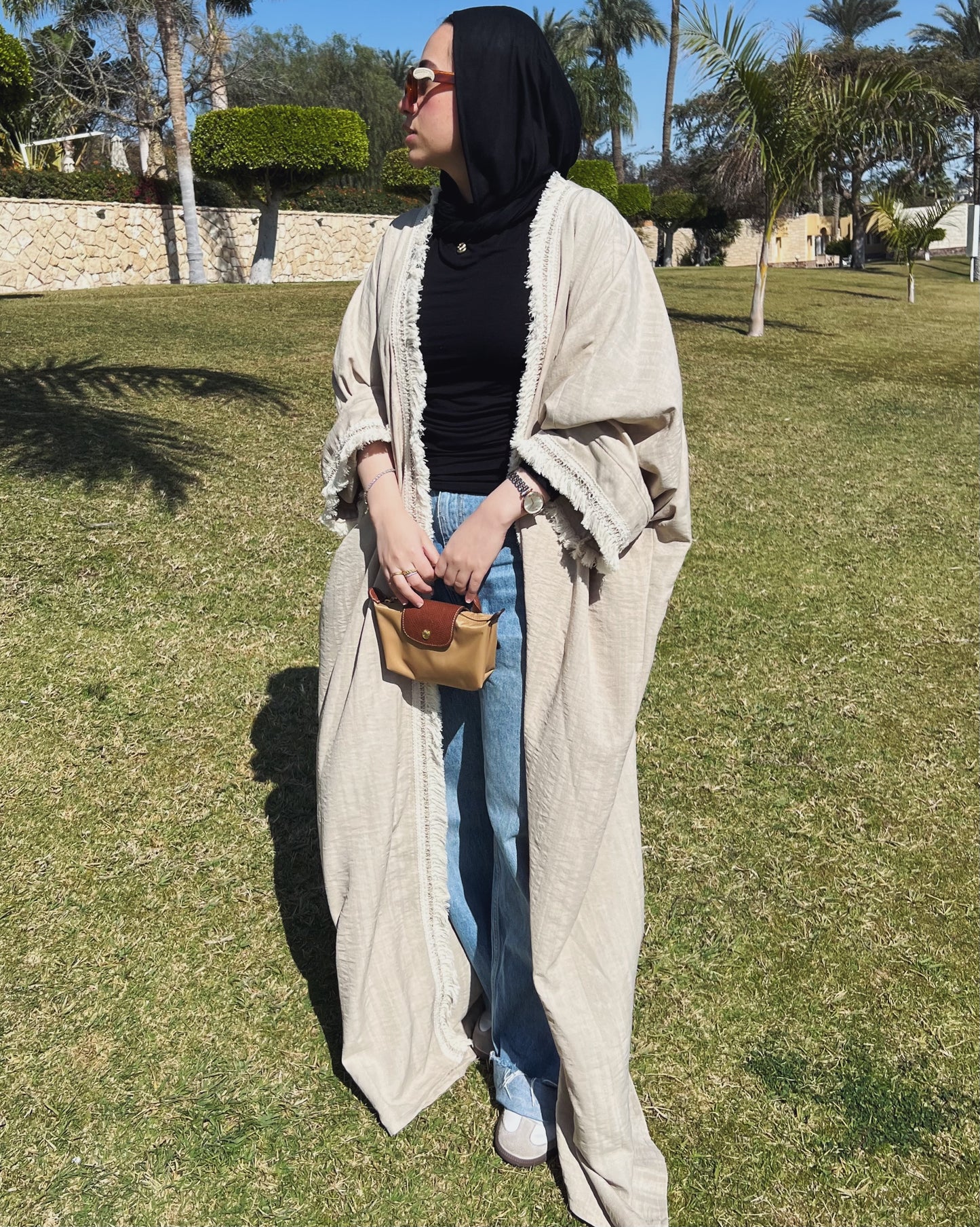 Zeya Kaftan in Beige