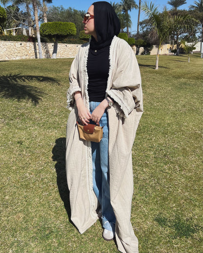 Zeya Kaftan in Beige