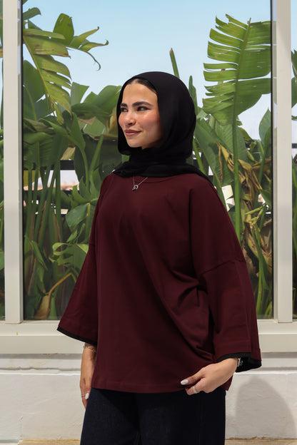 Burgundy Duo Shirt