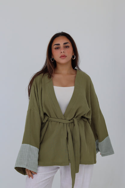 Olive Green Cardigan