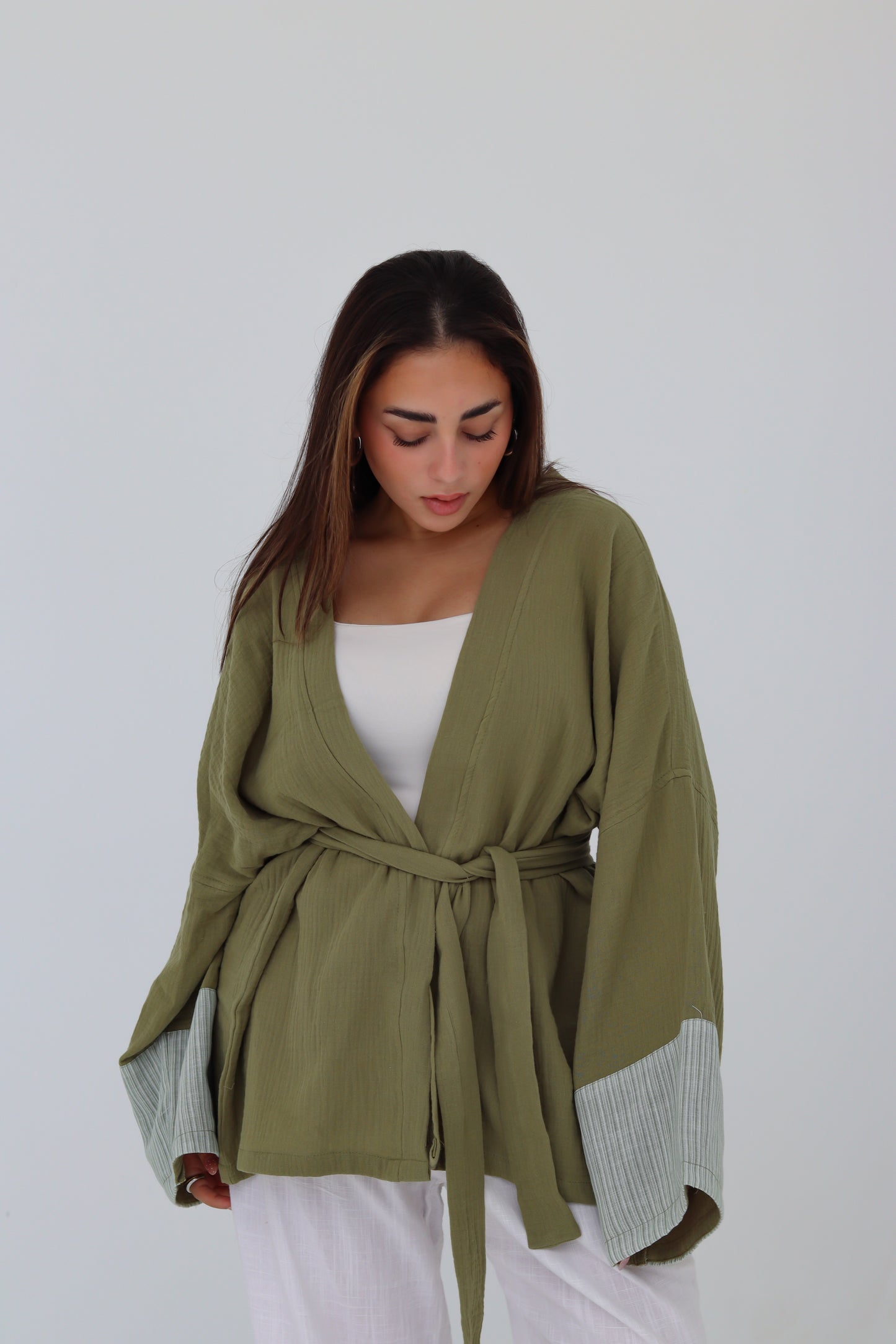 Olive Green Cardigan